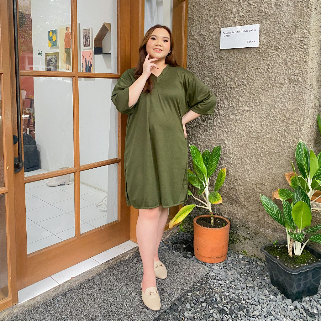 Siselyo Lona Oversize Tunic | Tunik Oversize Baju Oversize Wanita