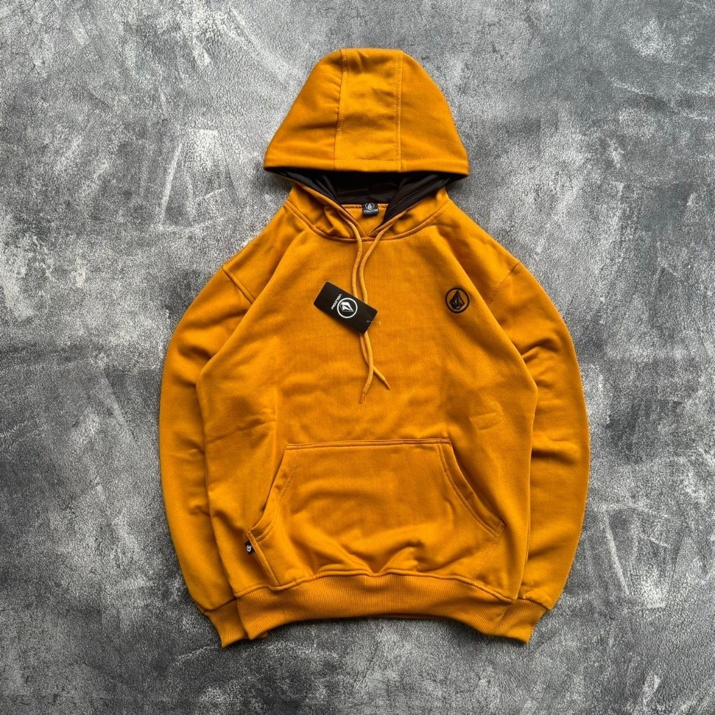Luminous'co sweater hoodie Volcom boldir simple pria dan wanita polos premium