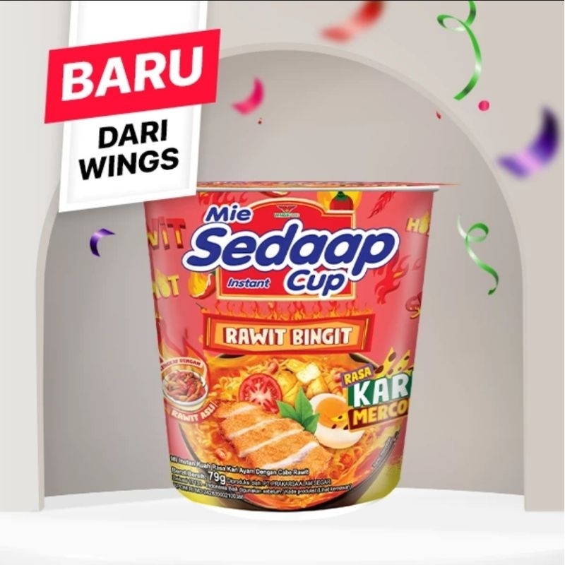 

mie sedaap cup rawit bigit rasa kari mercon