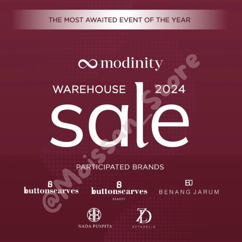 JASTIP MODINITY WAREHOUSE SALE 2024 BUTTONSCARVES BEAUTY BENANG JARUM NADA PUSPITA ZYTADELIA