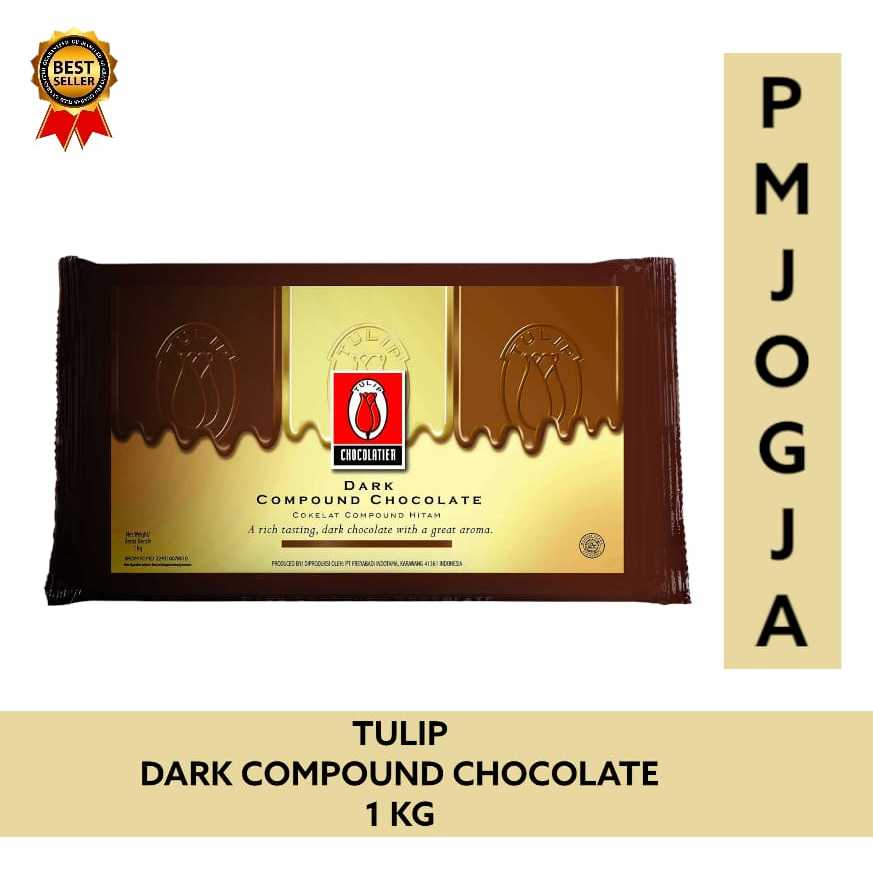 

Tulip Dark Compound Chocolate 1KG / coklat cokelat batang 1 kg