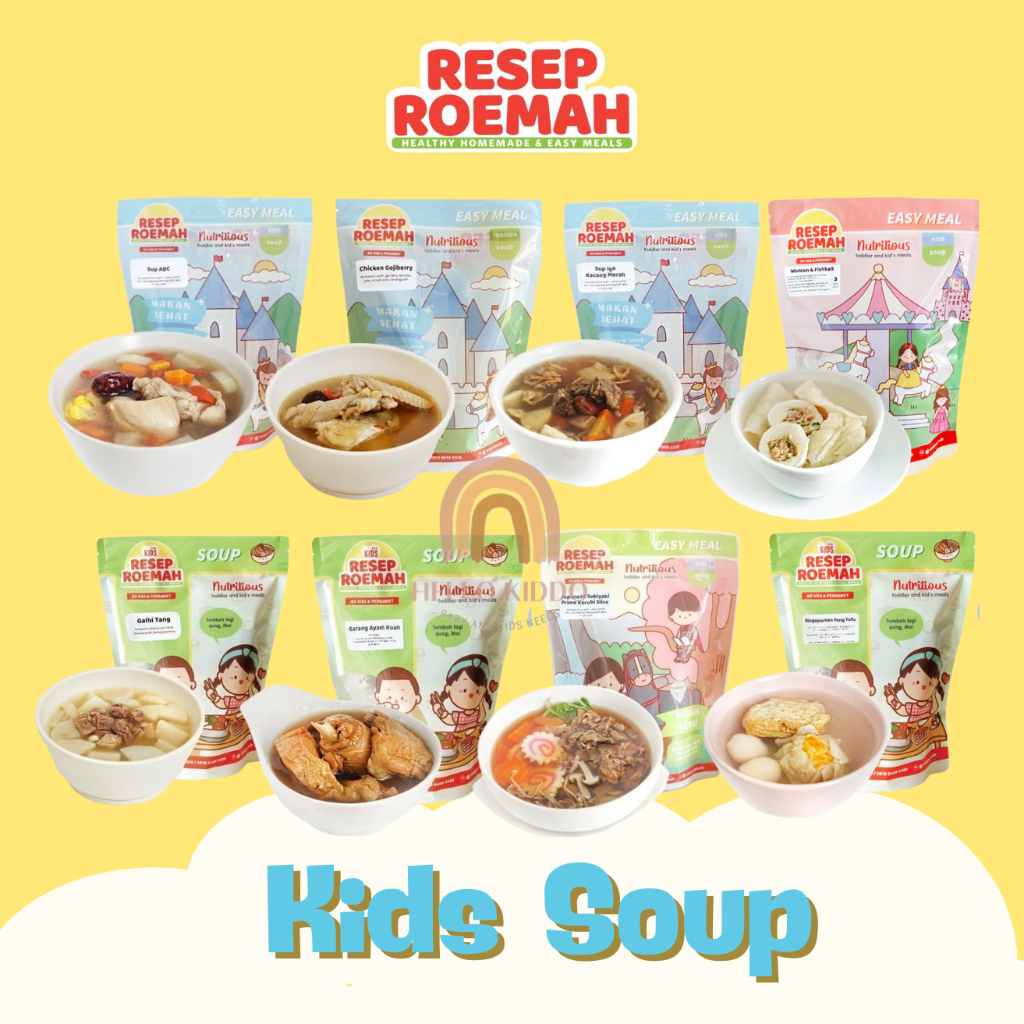 

RESEP ROEMAH FROZEN KIDS MEAL SOUP / SUP SOP SIAP SAJI ANAK-ANAK NON MSG