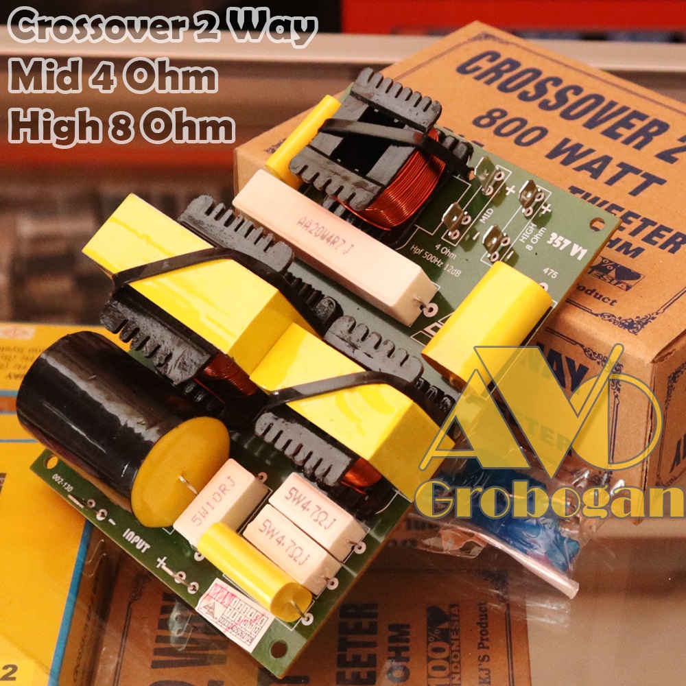 Crossover Pasif Mid Mid High 800 Watt 2 Way 4 Ohm Dan 8 Ohm CKJ THB 357 Krosofer Line Array T24