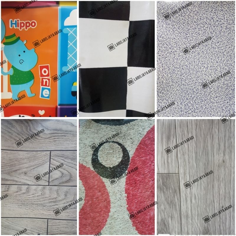 Karpet Plastik Lebar 2M Alas Lantai Meja Meteran Kilat | Karpet serbaguna lebar 200 cm