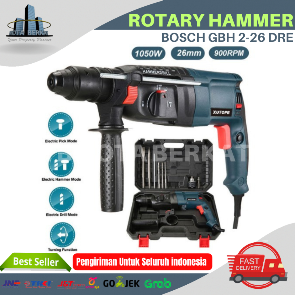 MESIN BOR ROTARY HAMMER GBH 2-26DRE / BOSCH GBH 2-26 DRE