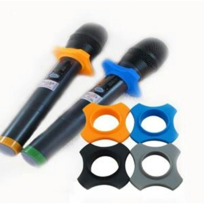 Holder karet Gelang Mic Handle Wireless