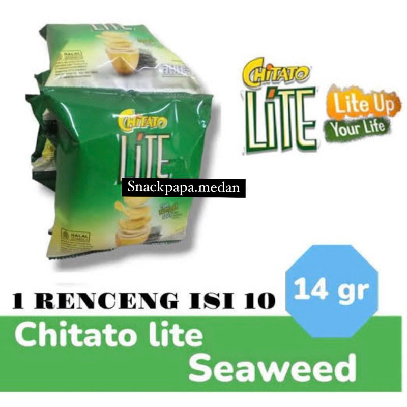 

KERIPIK KENTANG CHITATO LITE RASA RUMPUT LAUT @18,5G (14G + BONUS 4,5G) | CHITATO LITE KEMASAN EXTRA 30%