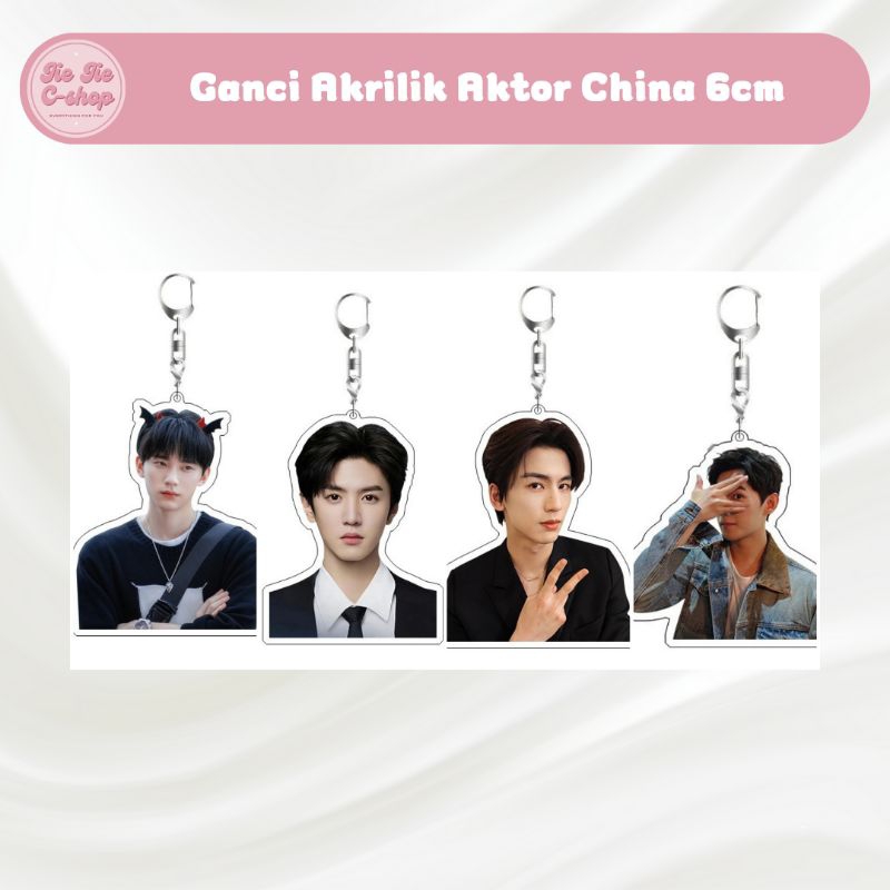 Gantungan Kunci Akrilik Aktor China Zhou Yiran Dylan Wang Hedi Chen Zheyuan Zhang Linghe Yang Yang 6