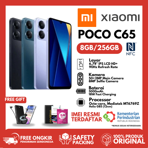TERBARU XIAOMI POCO C65 RAM 8/256GB GARANSI