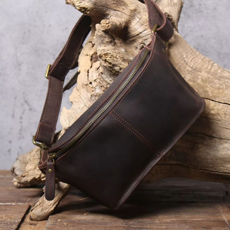 Tas Pinggang Pria Asli Kulit - Tas Kulit Asli Pria