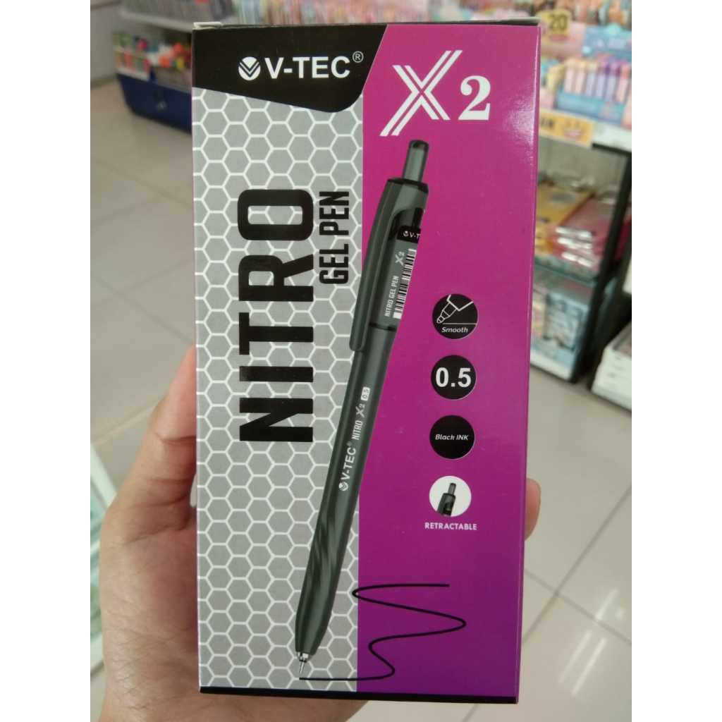 

VTEC GEL PEN NITRO X2 HITAM/BIRU/MERAH