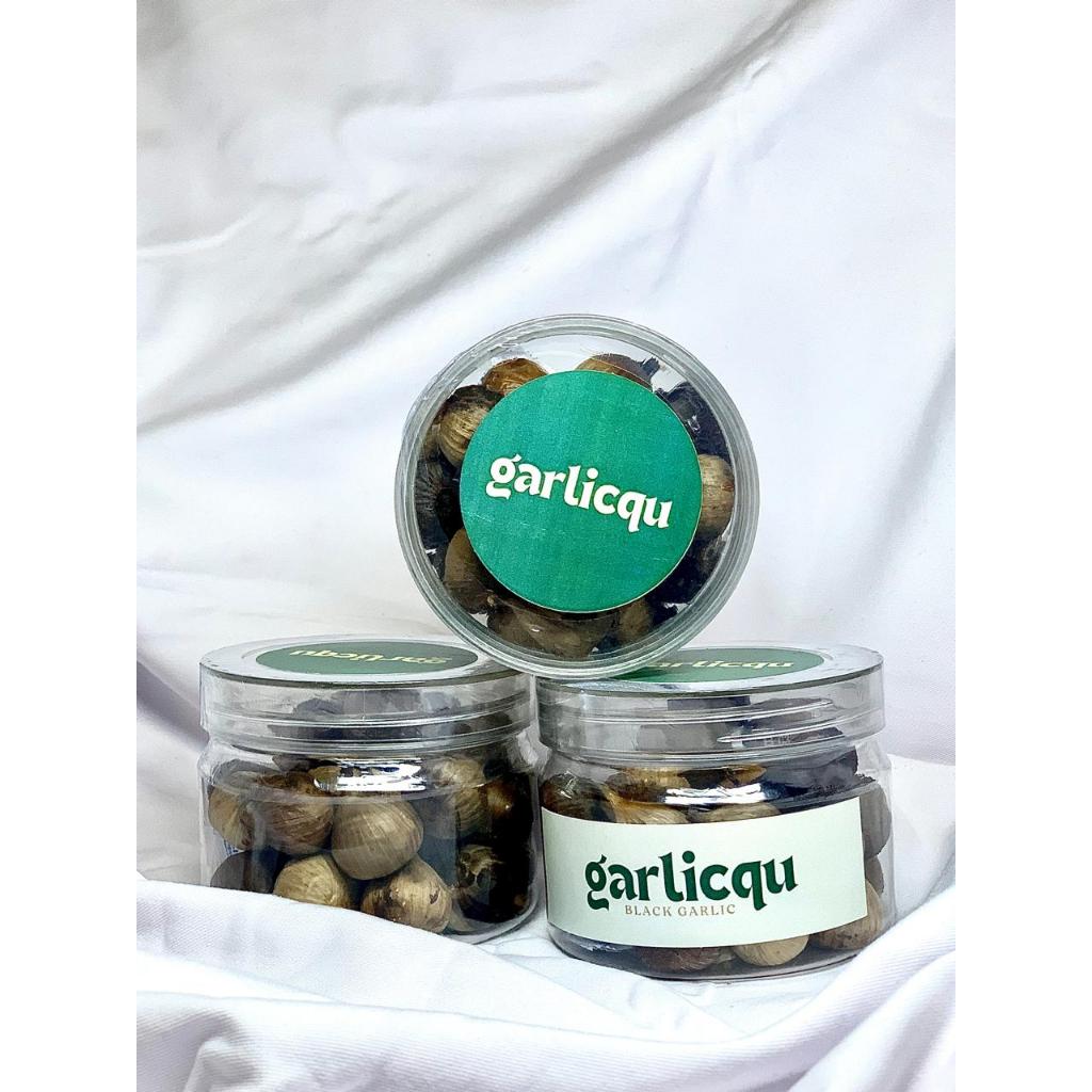 

GARLICQU Black Garlic 250gr Premium | Bawang Putih Hitam Tunggal | Bawang Putih Lanang