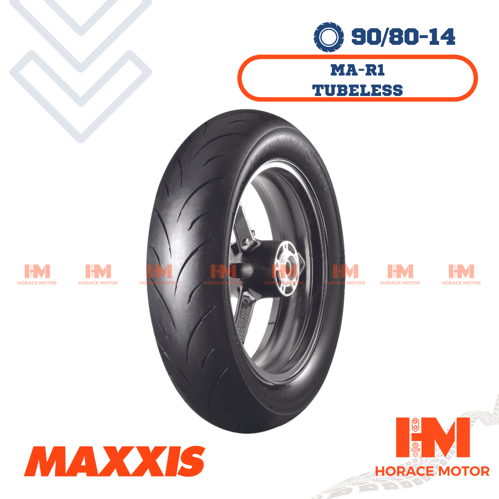 [HRC] Maxxis MA R1 Ban Motor 90/80 Ring 14 90/80-14 Tubeless Tubles