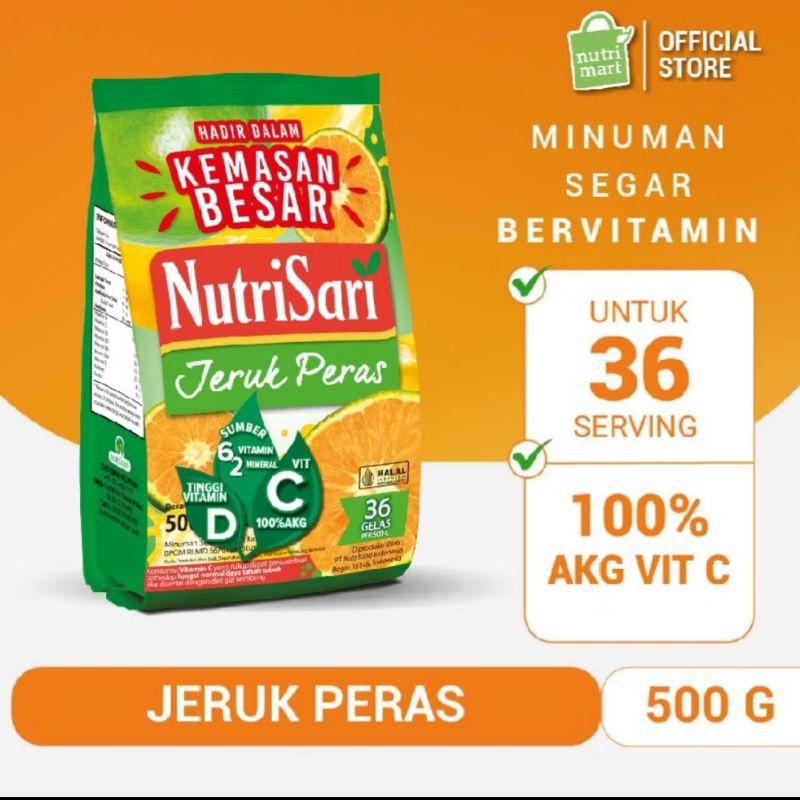 

nutrisari jeruk peras 500 gram