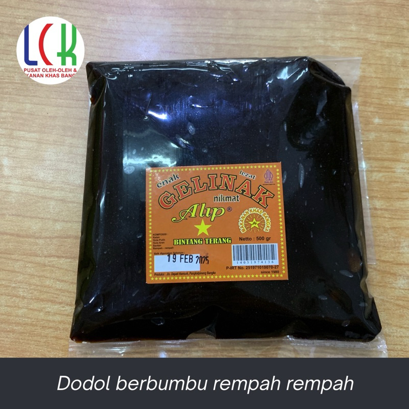 

Dodol Gelinak Alip Cap Bintang 500 Gram Asli Bangka-LCK