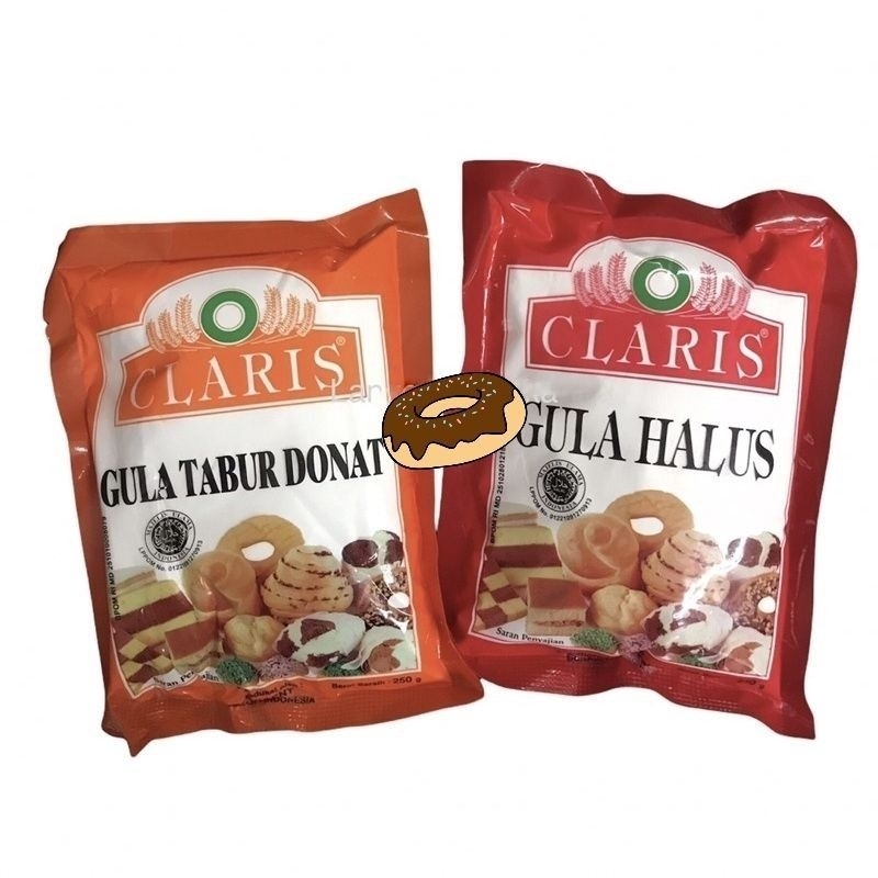 

Claris Gula Halus 250gr (Merah) / Claris Gula Tabut Donat 250gr (Orange)