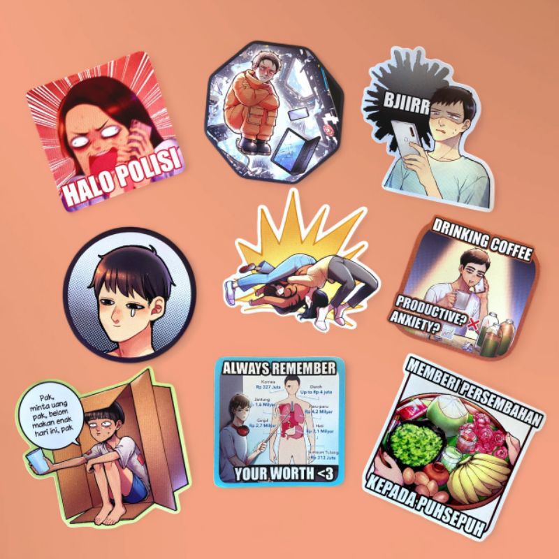

Sticker Satuan Komik Maghfirare | Stiker Potong Lucu Meme Kocak