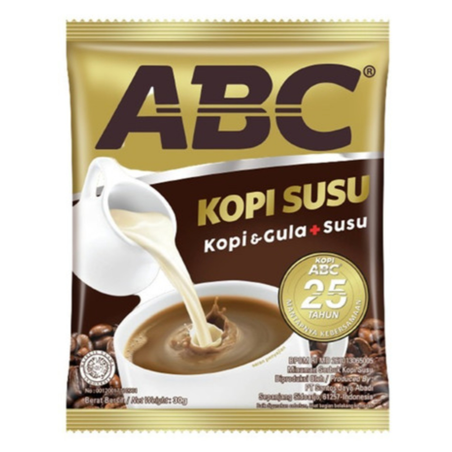 

(TERMURAH!!!) Kopi ABC kopi susu sachet 31gram 1 sachet