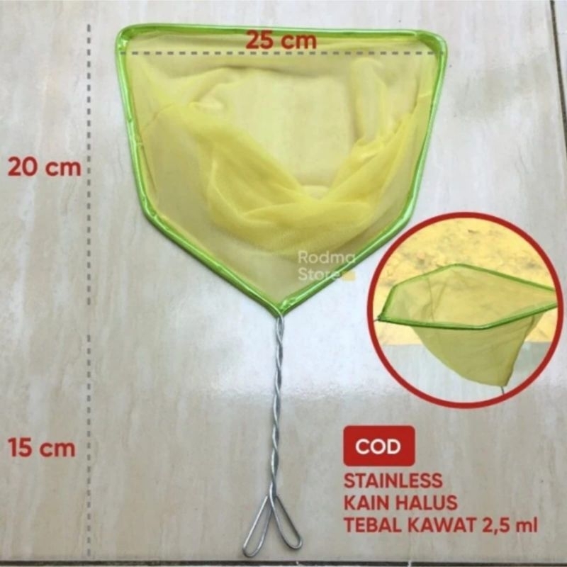 Serokan Ikan Saringan Seser Ikan 25 cm serokan burayak halus