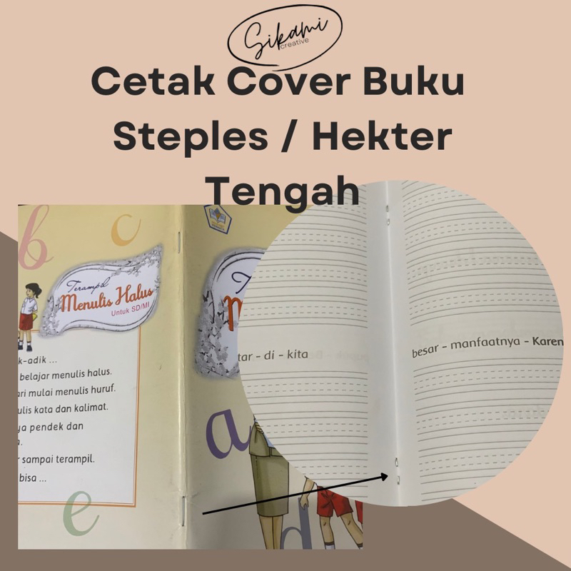 Cetak Cover Buku Jilid Steples Hekter Tengah