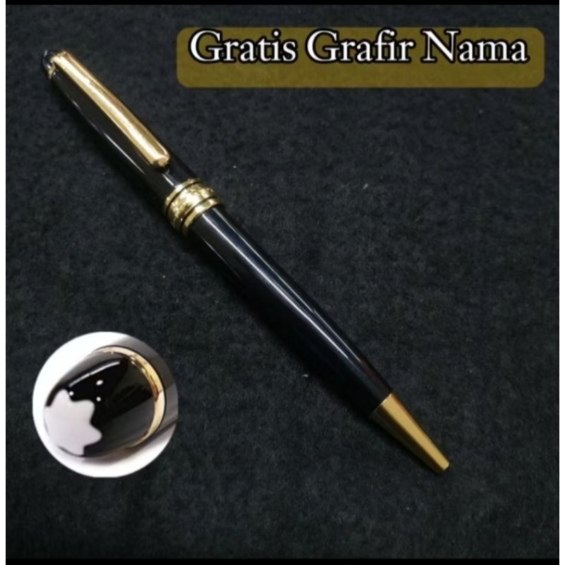 

Bulpoint Mewah Mont Blanc Meister Stuck Gold Dust Free Grafir Nama & Logo