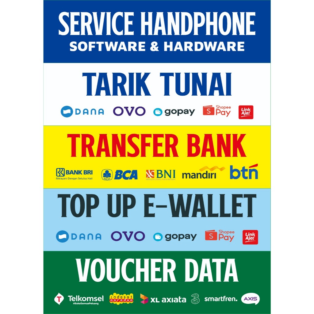 

STIKER VINYL MELAYANI SERVICE HANDPHONE DLL