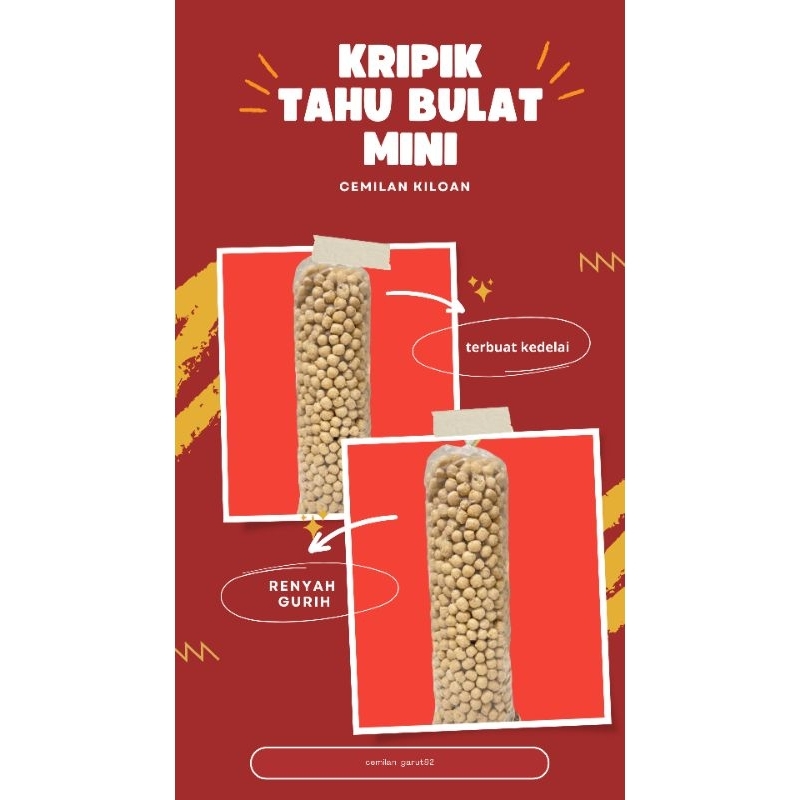 

Kripik Tahu Bulat Mini Kering kiloan/Tahu Bulat Mini/Tahu bulat kering kiloan