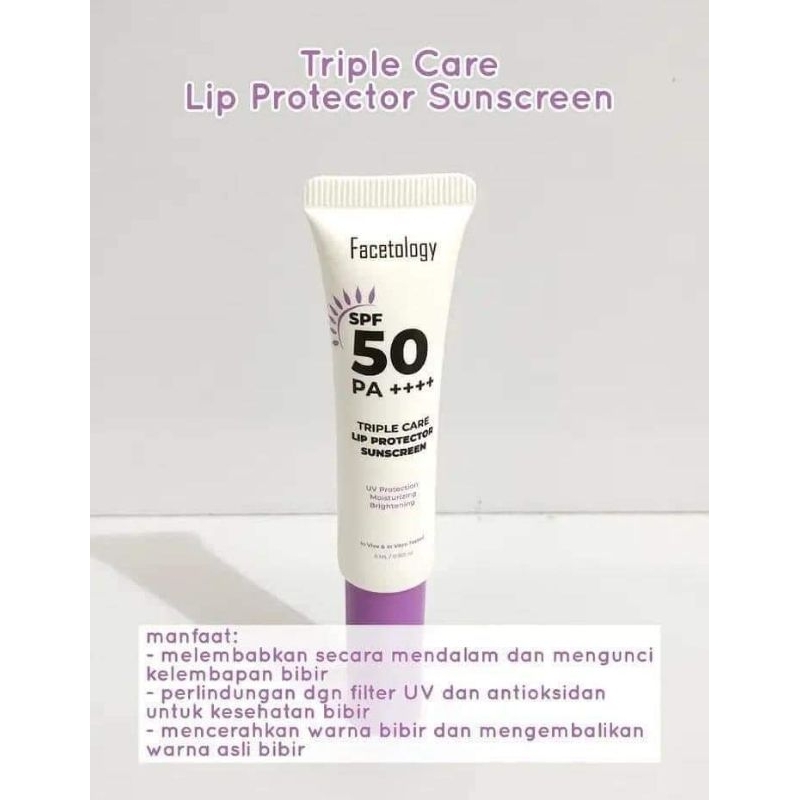 Facetology lip protector sunscreen