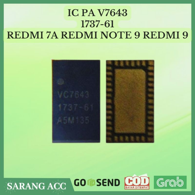 IC PA VC7643-61 REDMI 7A NOTE 9 REDMI 9