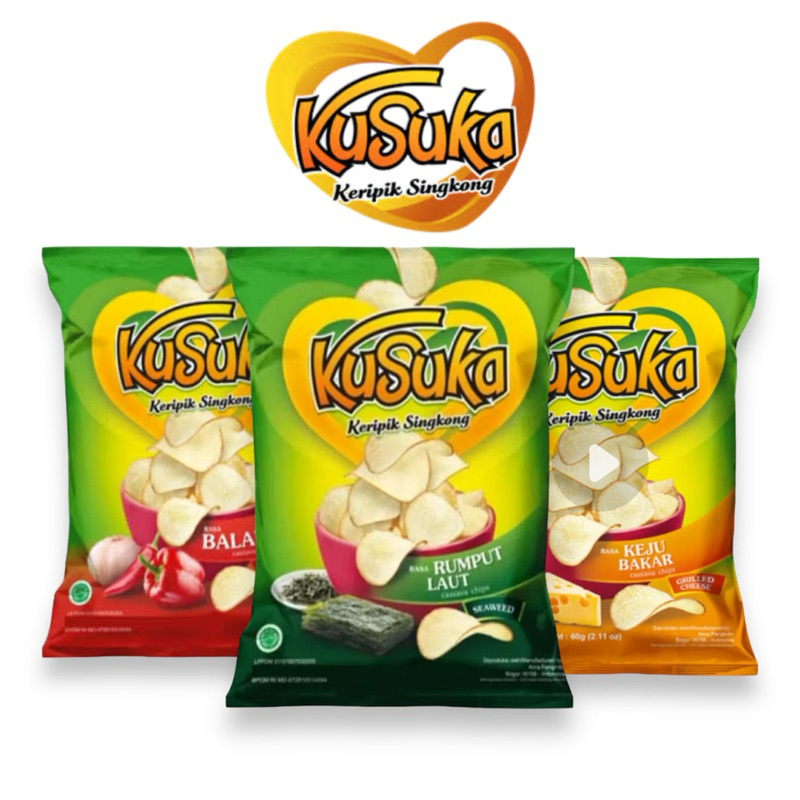 

KUSUKA KRIPIK SINGKONG SNACK 60GR