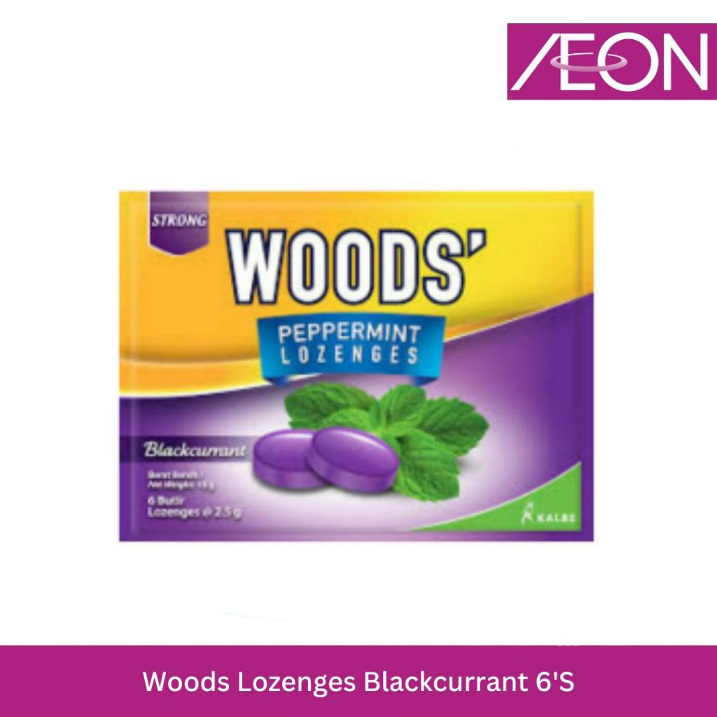 

Woods Lozenges Blackcurrant 6'S