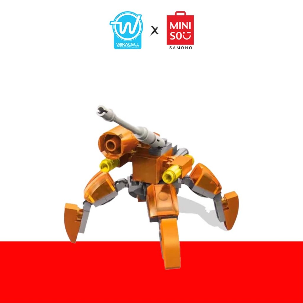 Miniso Toys Building Blocks Mini Assemble Mecha - Spider/Mainan Miniso Balok Susun Mini Merakit Mech