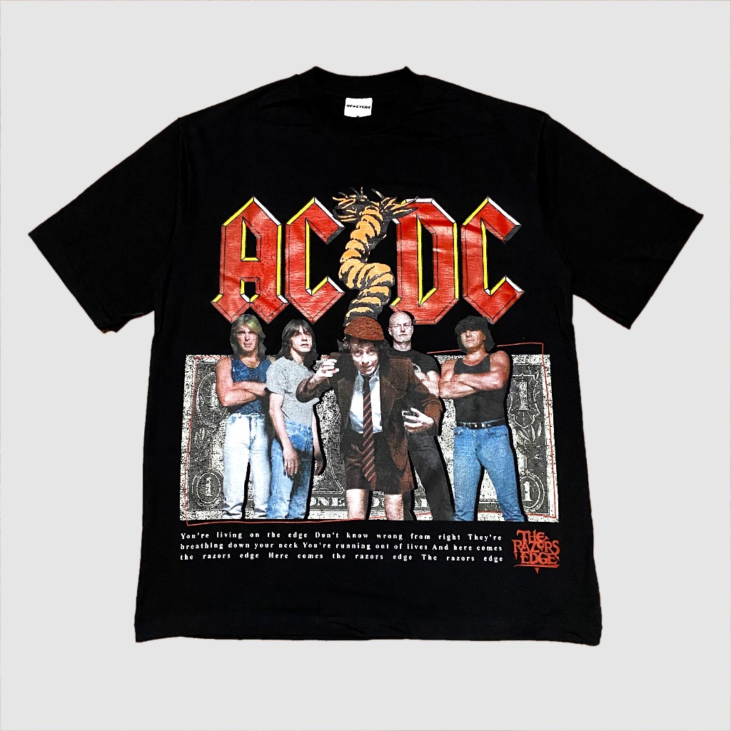 Kaos Band Oversize ACDC Monsters Of Rock cls Cotton Combed 20s