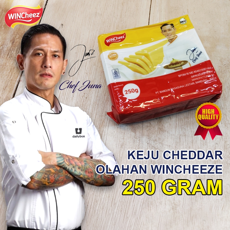 

Keju Cheddar Parut Olahan Wincheeze Kemasan Regular 250 Gram