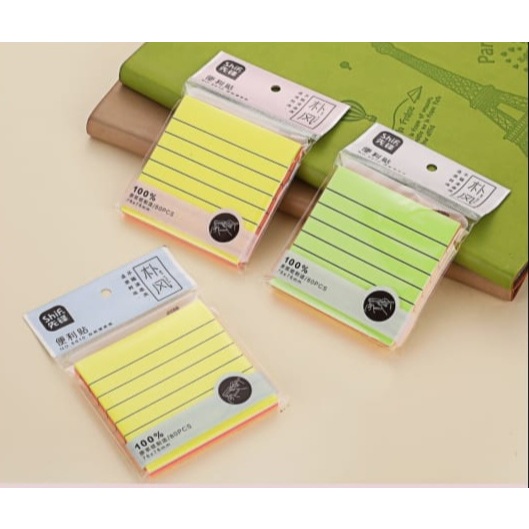 

Memo Stick Shif no.8610 Ruled 76x76mm 80's