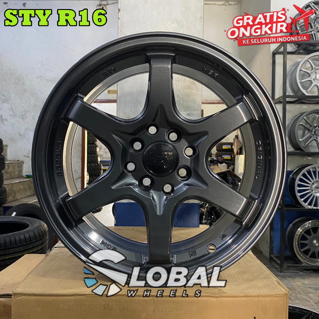 Velg Mobil TE37 HSR Ring 16 Buat Mobil Avanza Jazz Yaris Mobilio Kijang Baleno Vios