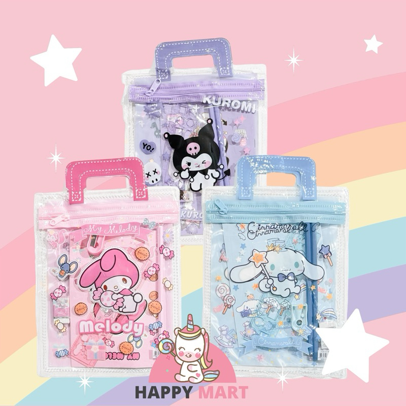 

Pensil set PLASTIK HANDLE motif kuromo / melody / cinnamoroll