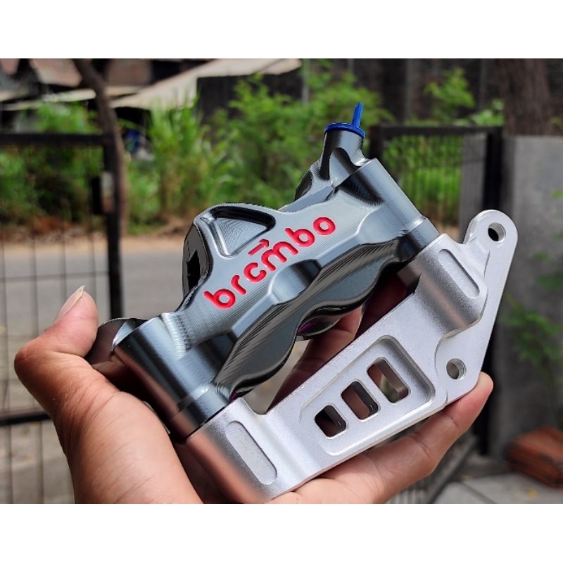 caliper brembo GP4RX M50 SET BREKET PIRINGAN DISK 300 MM KALIPER BREMBO MONO M50 pengeriman cakram d