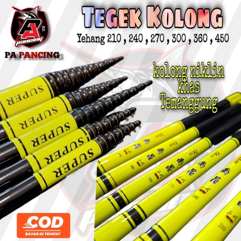 Tegek Yehang kolong Niklin khas Temanggung / Tegek kolong murah / Bonus entul graphite