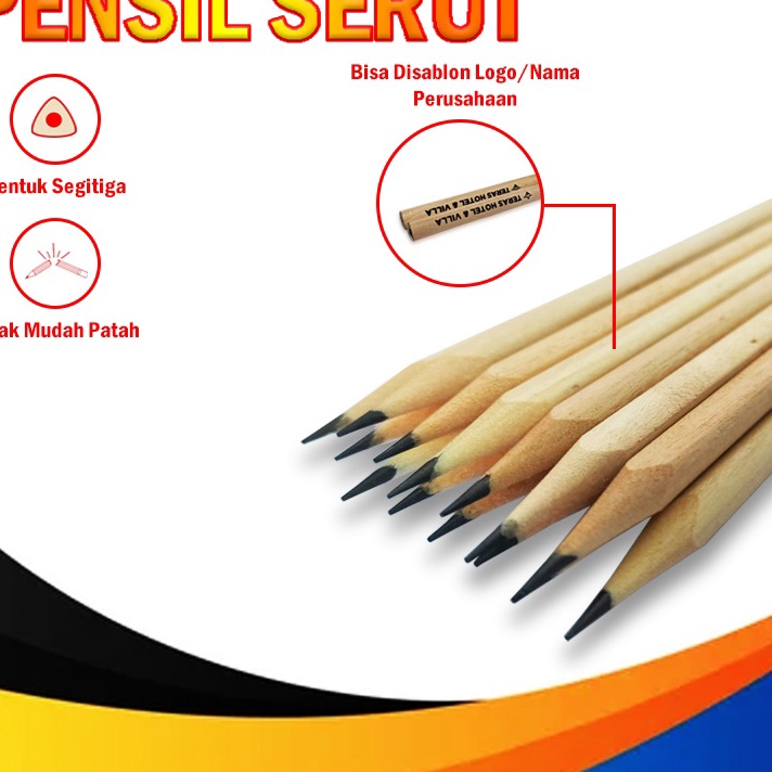 

Pensil Hotel murah kayu segitiga Serut
