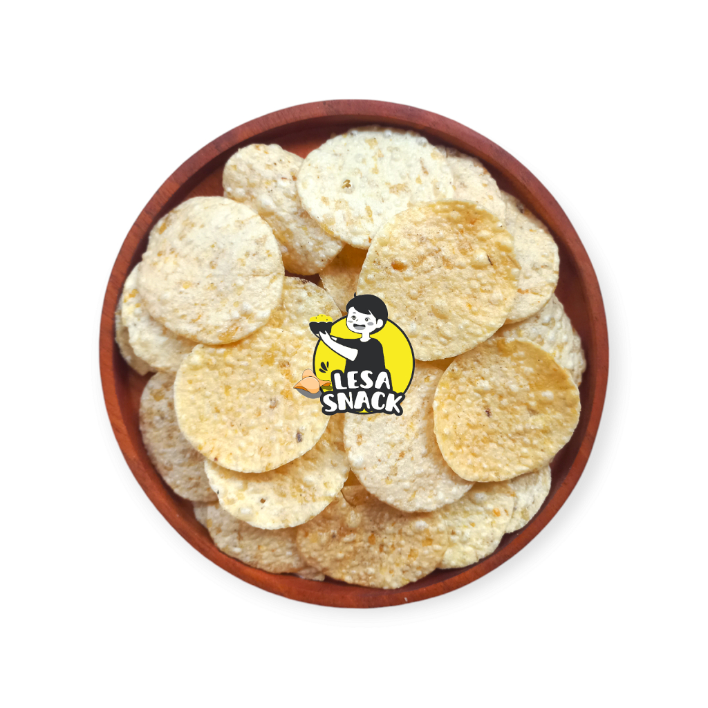 

Keripik Opak Singkong Original Snack Kiloan Rasa Gurih & Renyah Kemasan 500 Gram