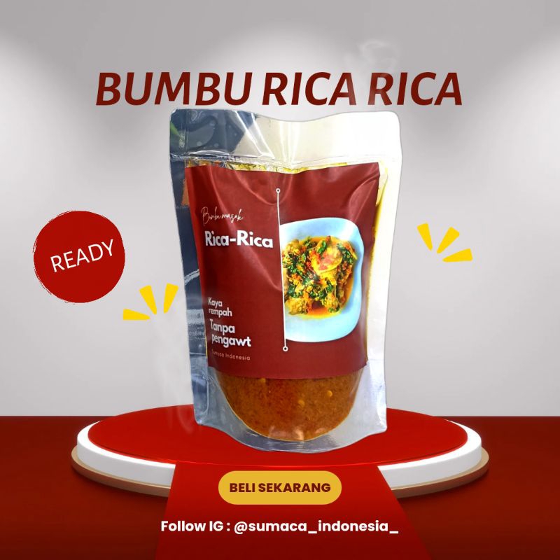 

SUMACA INDONESIA, Bumbu masak rica rica siap pakai kemasan 250gr