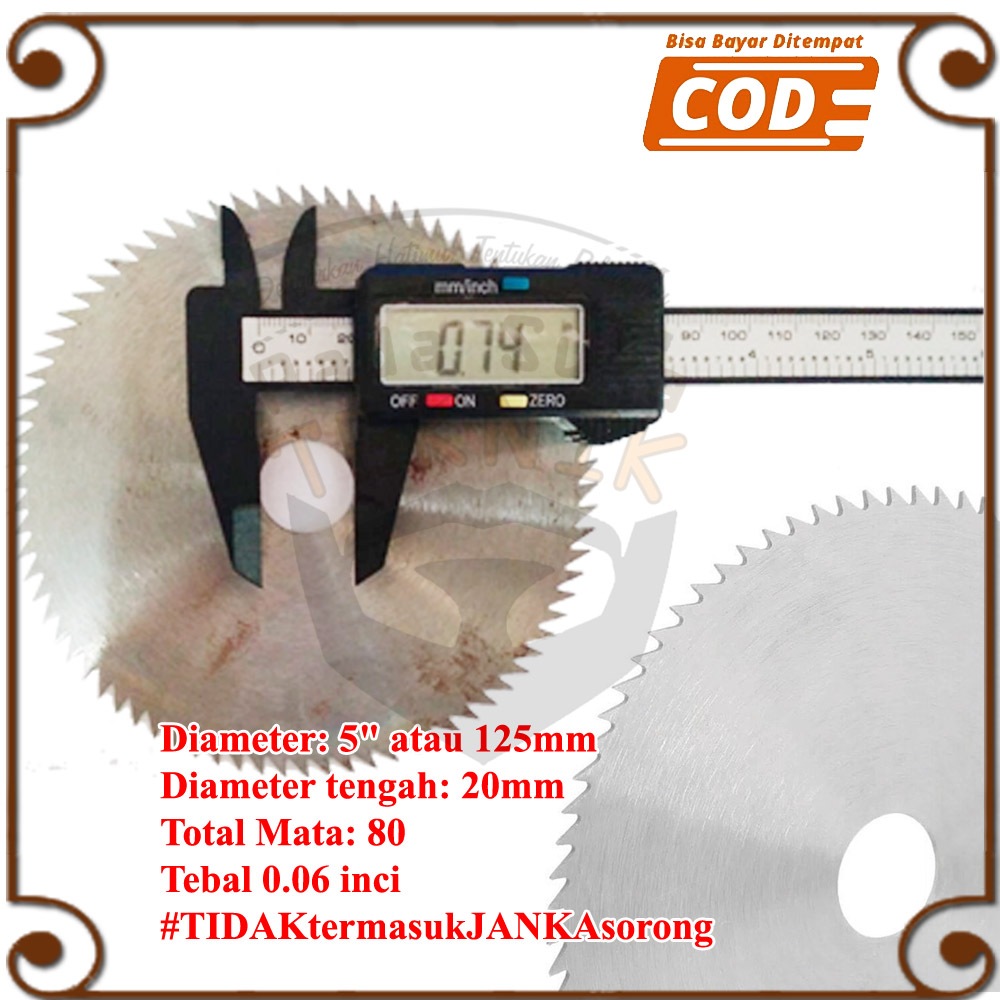 Circular Saw Blade 5 In - Mata gergaji Pisau Sirkel 5 Inch Tipis