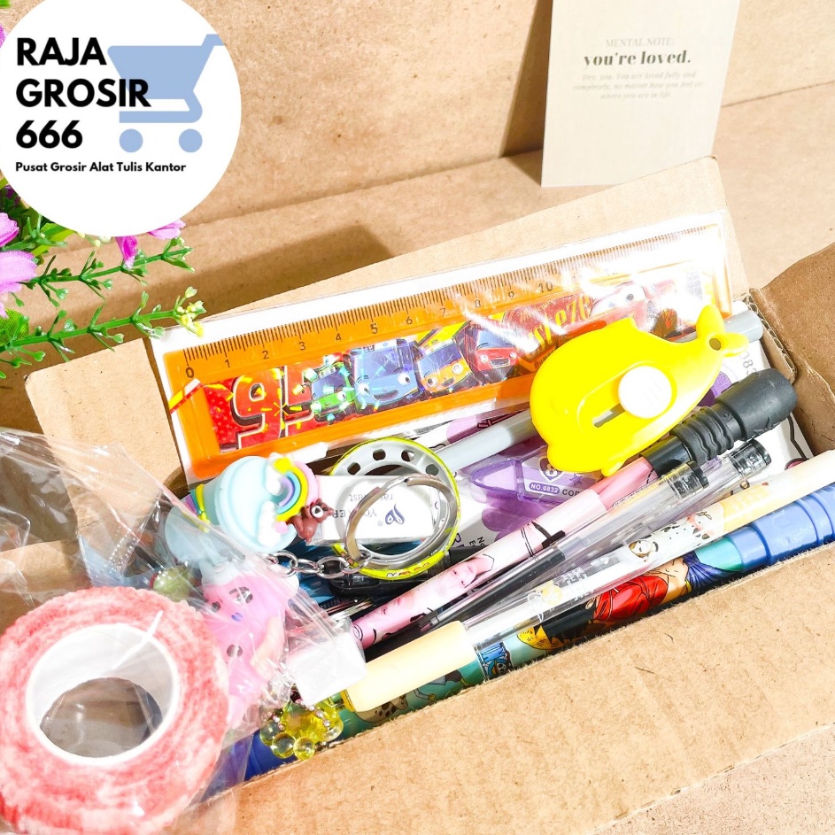 

BOX PAKET ISI ALAT TULIS UKURAN 2X8X8 CM