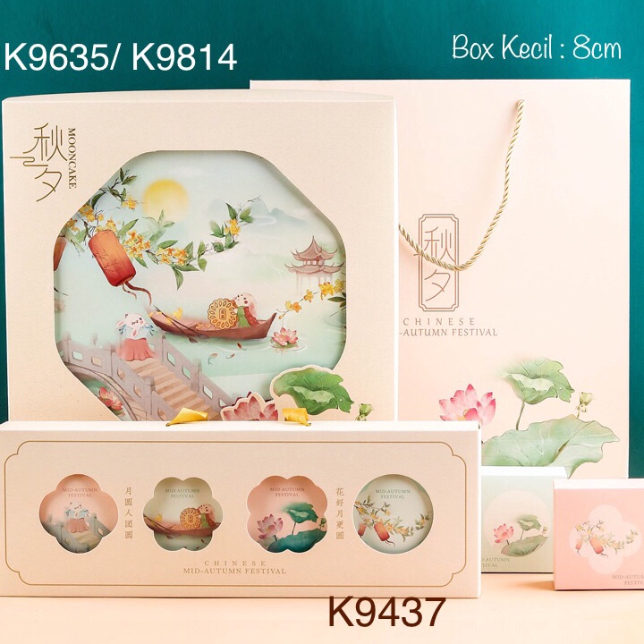 

PRODUK UNGGULAN Kotak Mooncake isi 4 6 8 K9437 K9635 K9814 dus Kue Bulan Box K94 K96 K98
