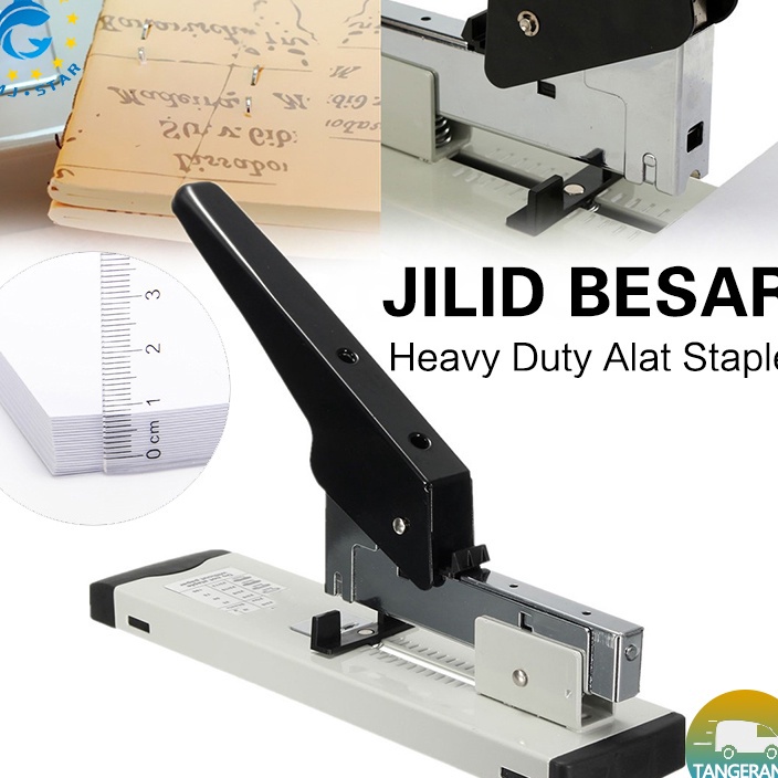 

1 LembarHeavy Duty StaplerPenjilidan Kertas Stapler Adjustable Logam Tugas BeratAlat Stapler Jilid BesarStapler Logam Tugas Berat
