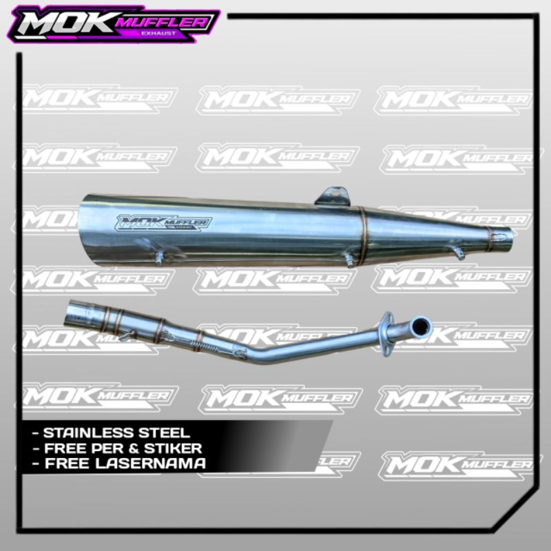 KNALPOT STANDAR RACING BEBEK HONDA KARISMA SUPRA X 125 DLL