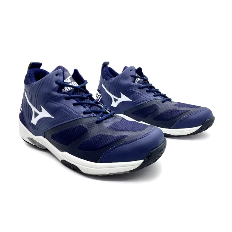 Sepatu Olahraga Mizuno Navi putih Sepatu Volli badminton basket