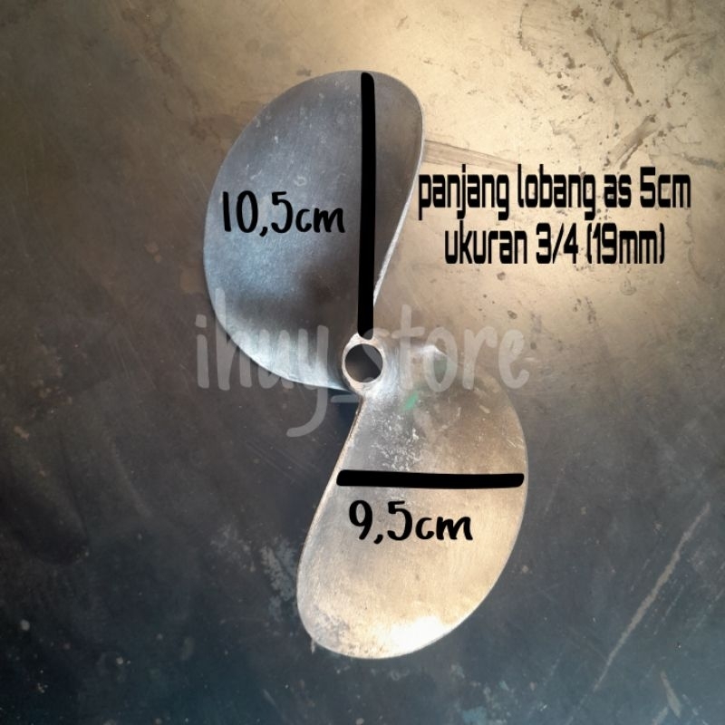 kipas perahu baling2 mesin perahu bahan almunium