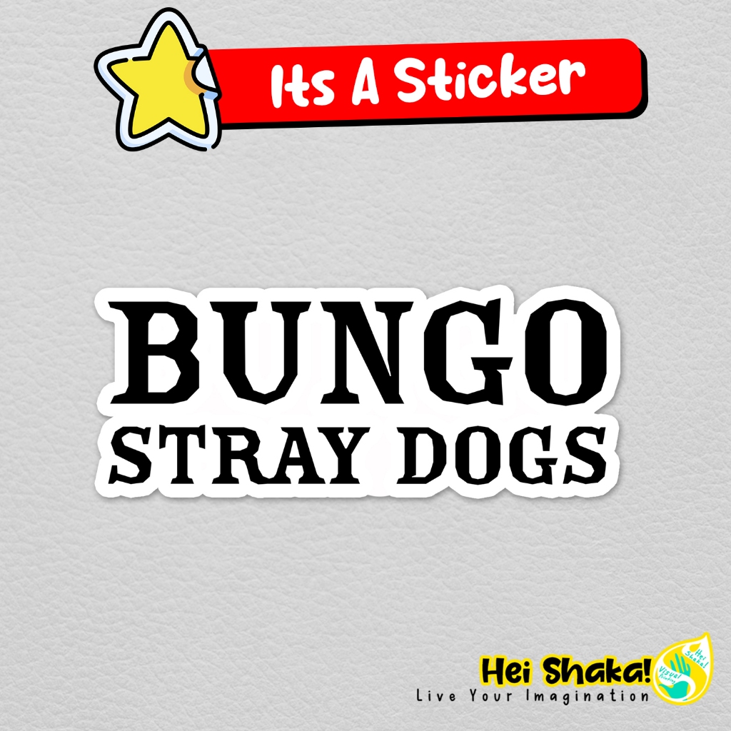 

Stiker Bungo Stray Dogs Sticker Vinyl Anime Manga Jepang Bahan Anti Air